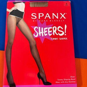 Spanx Sheer Pantyhose Size E Color is Nude